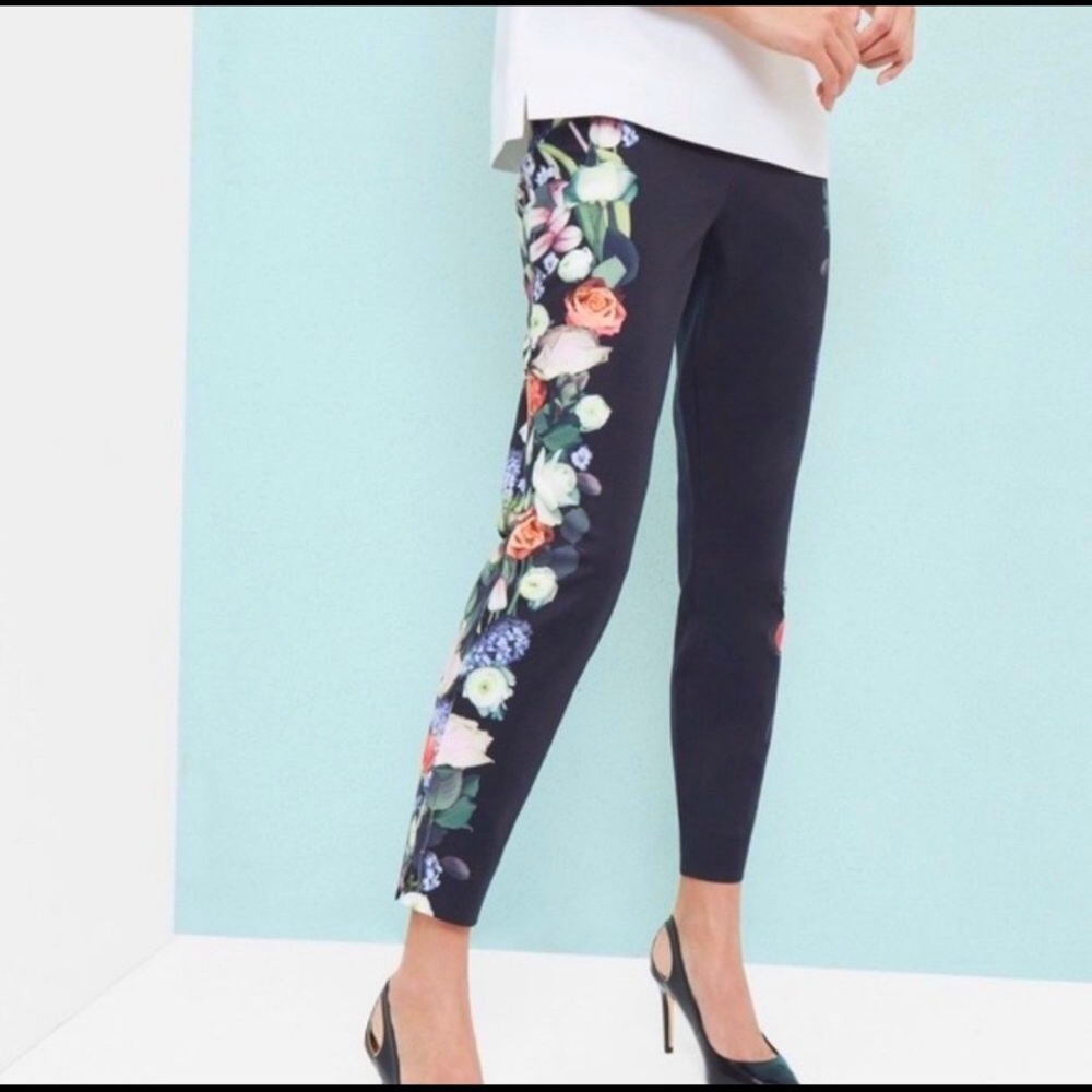 NWT Ted Baker Kensington Floral Ankle Grazer Pants